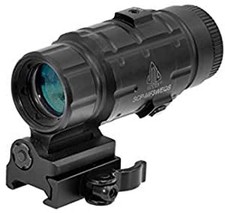 UTG 3X Magnifier with Flip-to-side QD Mount, W/E Adjustable , Black picture