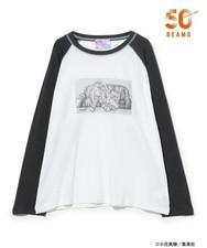 BEAMS Kodomo no Omocha Akito Hayama Raglan T-Shirt Ribbon 70th Ray BEAMS picture