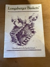 Longaberger 1992 Large Gathering Basket Double Swing Handles Signed Dresden OH picture