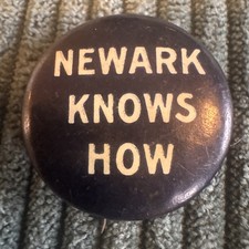 Antique 1916 Newark Knows How - 250th Anniversary - Newark NJ Pinback Button picture