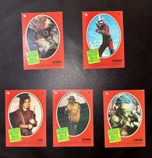 Complete 1990 Topps Teenage Mutant Ninja Turtles Movie 11-sticker insert subset picture