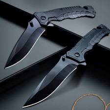 Ultimate Survival Pocket Knife - Durable EDC Knife With Clip, Serrated Edge picture