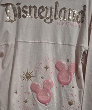 NWT XXL Spirit Jersey Disneyland Pink Sequin Mickey Balloons picture