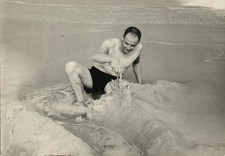 c. 1940's Lincoln Kirstein on Fire Island Photograph by George Platt Lynes picture