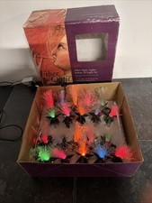 Vintage CHRISTMAS TREE FIBER OPTIC STRING LIGHTS 20 Lights picture