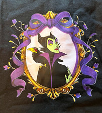 Gildan Heavy Cotton Disney Maleficent Graphic T-Shirt Black Unisex Adult M picture