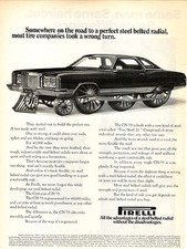 1973 Pirelli Cinturato CN-75 Tires--Vintage Print Ad picture