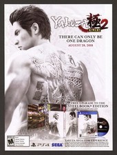 Yakuza Kiwami 2 Playstation 4 PS4 PC 2018 Game Promo Ad Art Print Poster Glossy picture