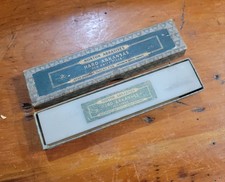 VTG Norton Hard Arkansas Oil Stone Pen Knife Sharpener in Original Box picture