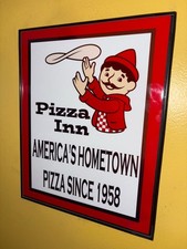 Pizza Inn Restaurant Kitchen Diner Advertising Sign picture