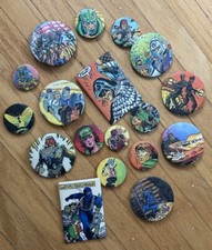 Vtg 1987 Comic Images GI Joe ARAH Snakeyes Button Pin Hasbro 3”X2” Lapel Pin LOT picture