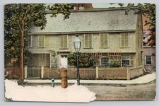 Old Witch House Salem MA 1909 Postcard Reichner Bros. Boston Postmarked picture