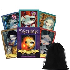 The Faerytale Oracle Deck Cards Esoteric Telling Blue Angel With Velvet Bag picture