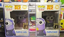 Funko Pop Despicable Me 2 Purple Carl #35 & Purple Dave #36 (with protectors) picture