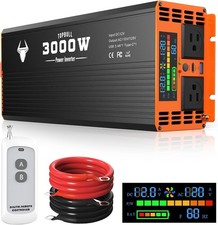 3000 Watt Power Inverter, Car/Home 12V DC to 110V/120V AC Car Converter | 200ft picture