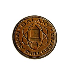 Galaxy Family Skill Center Arcade Token Vintage Video Game Coin 1980s 1990s picture