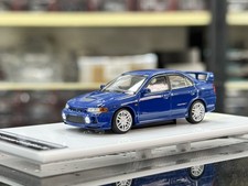1:64 Evo IV Blue OpenHood SwapRims - Diecast Rare Micro Mini Collectible picture