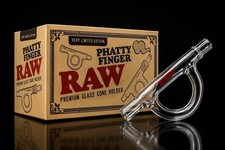 Raw Phatty Finger 12mm Glass Cone Holder *USA* picture