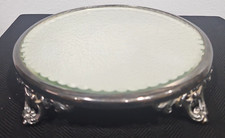 Antique 1920's Superior Silver Co.  Art Nouveau Silver Plate Mirror Plateau  5