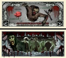 40 Pack Zombie Apocalypse Money Collectible Novelty 1 Million Dollar Bills picture