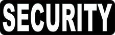 StickerTalk 10in x 3in Security Vinyl Sticker Car Truck Vehicle Bumper Decal picture