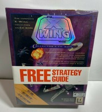 Star Wars X-WING Collection CD-ROM ‘94 PC Game and Strategy Guide - NEW SEALED picture