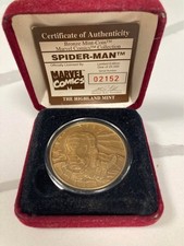 The Highland Mint Spider-Man Bronze Mint-Coin Marvel Comics Collection picture