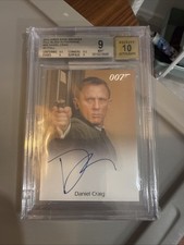 2014 Rittenhouse James Bond Daniel Craig BGS 9/10 Auto Skyfall 🔥 picture