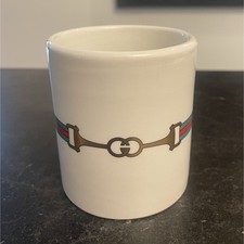 Vintage Gucci Horsebit Web Porcelain Mug – Made in Italy picture