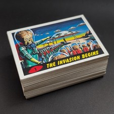 2012 Mars Attacks Topps Heritage Trading Cards Set of 55 Reissue of the 1962 set picture