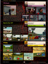 Vintage GamePro 1999 Article Ad Winback Sports Car GT V-Rally N64 PS1 Art picture