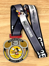 HTF Disney runDisney 2018 Mickey Mouse Spinner Medal 25th Anniversary Marathon picture