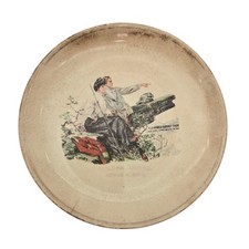 Vintage Antique 1910s Small Plate with Howard Chandler The World Before Them picture