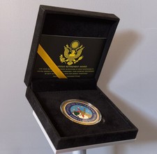 U.S. Strategic Command Challenge Coin in Display Case picture