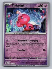 Tinkatink 082/182 Common Paradox Rift Pokemon Reverse Holo Near Mint picture