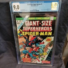 💥GIANT-SIZE SUPER-HEROES #1 💥CGC 9.0 W Pgs Marvel Comics 1974 MORBIUS MAN-WOLF picture