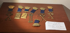 Lot of 7 Antique Royal Arcanum Fraternal Organization Medals Ribbons Awards picture