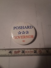 RARE Glen Poshard for Illinois Governor button pinback picture