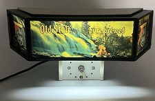 Vintage Heileman's Old Style Pure Brewed Lighted Beer Advertising Clock-Works picture