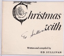 Ed Sullivan signed book page picture