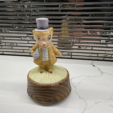 Vintage Schmid Beatrix Potter Amiable Guinea Pig Music Box - PLAYS WELL (As-Is) picture