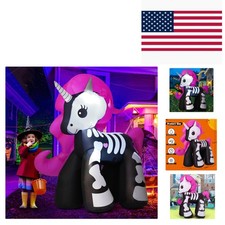 5.2 FT Weather-Resistant Unicorn Halloween Inflatable - Quick Setup & Storage picture