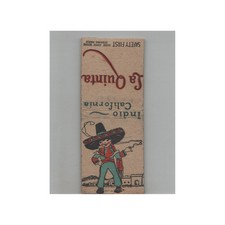 Matchbook Cover 1920s Safety First La Quinta Indio CA No Striker picture