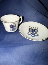 Tufts University Crest Teacup & Saucer Set - Colleges & Universities Theme picture