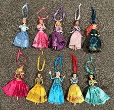 Lot of 10 Retired Disney Store Disney Princess Holiday Ornaments picture