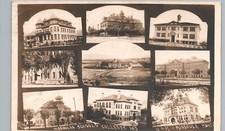 SCHOOLS & COLLEGES c1910 missoula mt real photo postcard rppc montana multiview picture