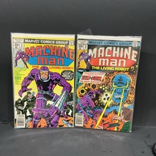 Marvel Comics Machine Man The Living Robot #1 2 3.4 All In Very Fine Condition picture