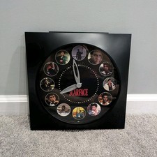 Scarface Talking Wall Clock Excalibur Electronics Tested & Working Vintage 11