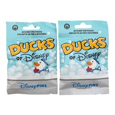 Disney Parks Character Ducks Series 1 Mystery 5 Pin Pack Set of 2 Sealed - NEW picture