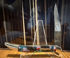 Fight’n Rooster Tennessee 1994• 1 Of 300 “Prototype” •Lg Toothpick Knife•Germany picture